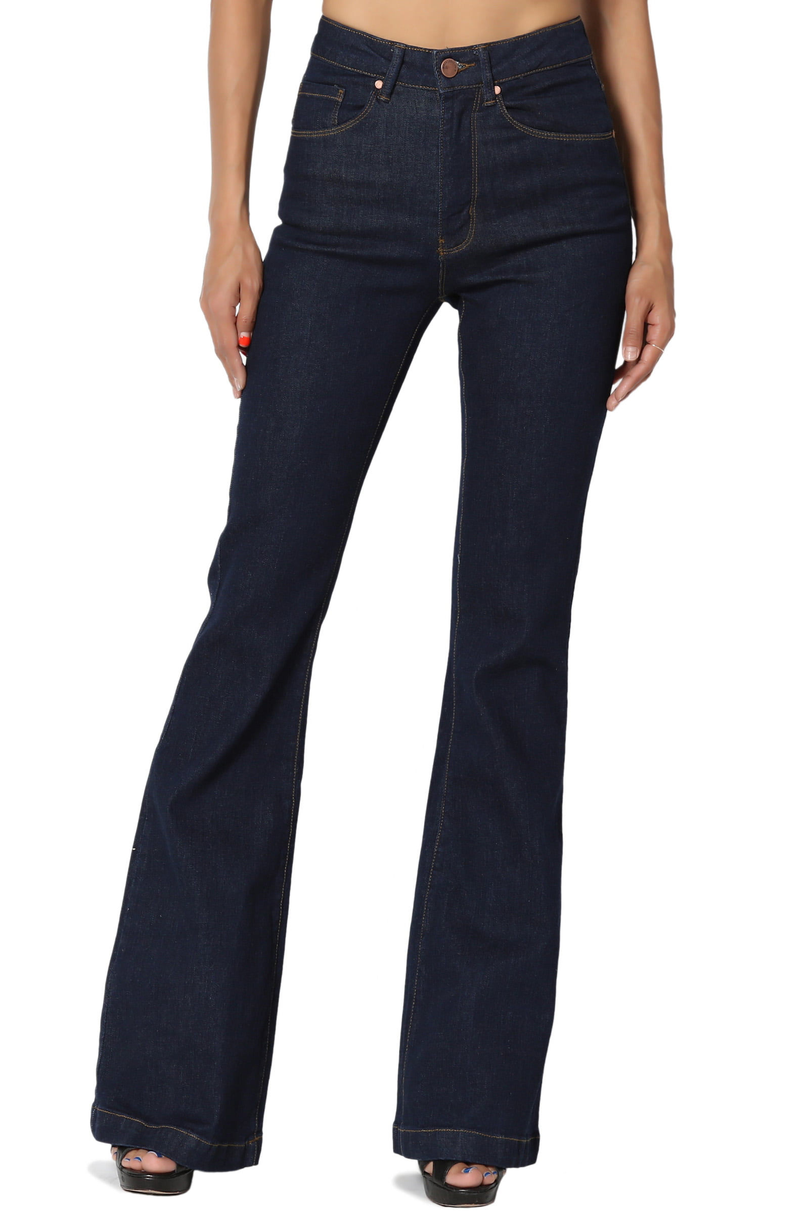 INC New Womens Petite Ripped Regular Fit Flare-Leg Jeans Indigo $79 0P 4P 6P 12P 