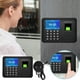 thumbnail image 1 of Herramientas y mejoras para el hogar. Dispositivo biométrico de huella dactilar y contraseña. Máquina de asistencia con reloj de registro de empleados. Pantalla LCD de 4 pulgadas., 1 of 3