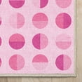 thumbnail image 4 of Well Woven Apollo Split Dot Modern Pink Flat Pile Easy to Clean 9'10" x 13' Area Rug for Living Room Dining Room Bedroom and Kitchen, 4 of 6