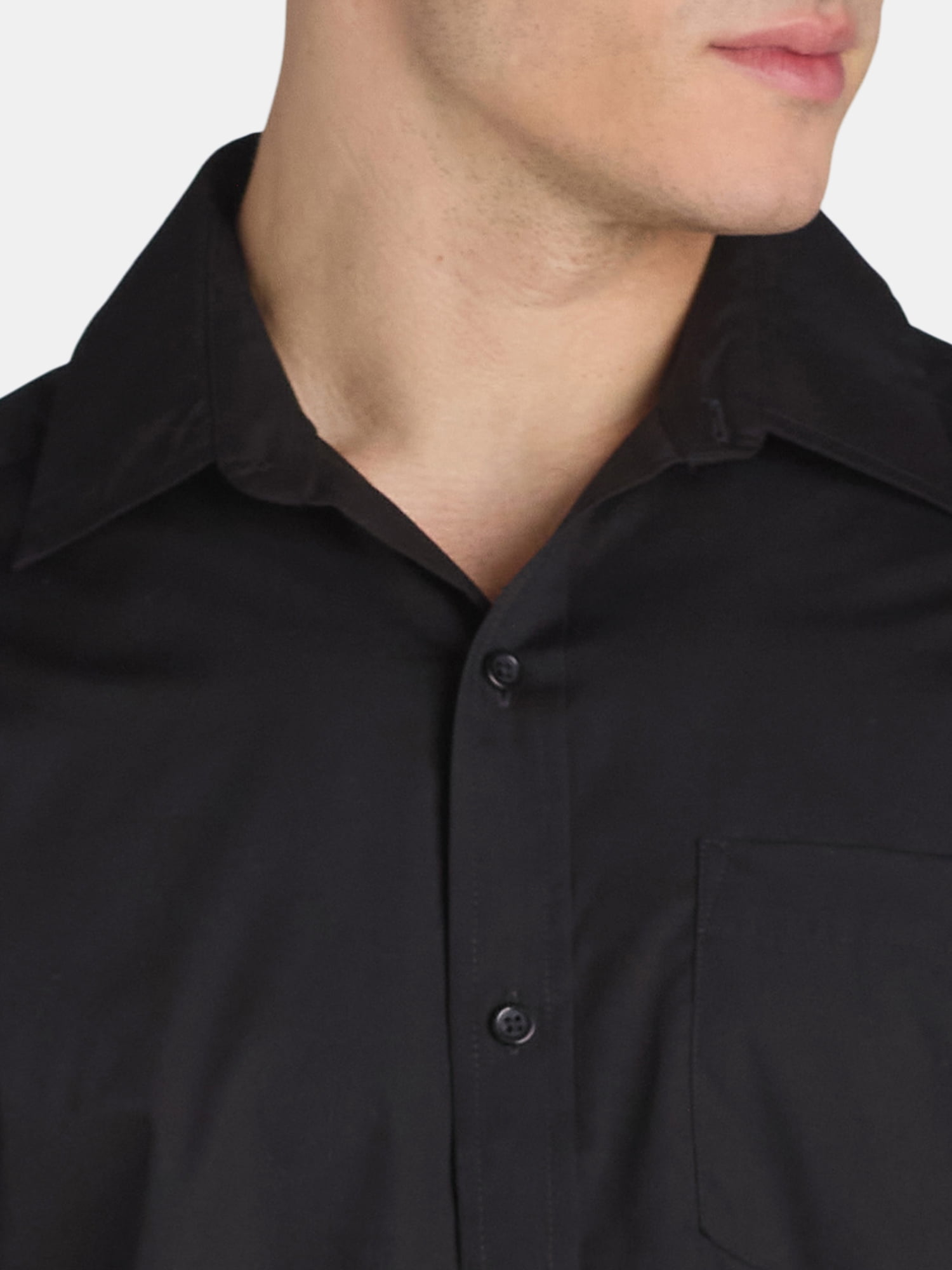 George Men's & Big Men's Classic Fit Dress Shirt with Short Sleeves, Sizes S-3XL
