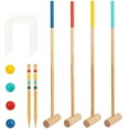 thumbnail image 1 of TOOKYLAND Kids Wooden Croquet Set - 17pcs - 4 Player Game Set with Carry Bag, Ages 3+, 1 of 5