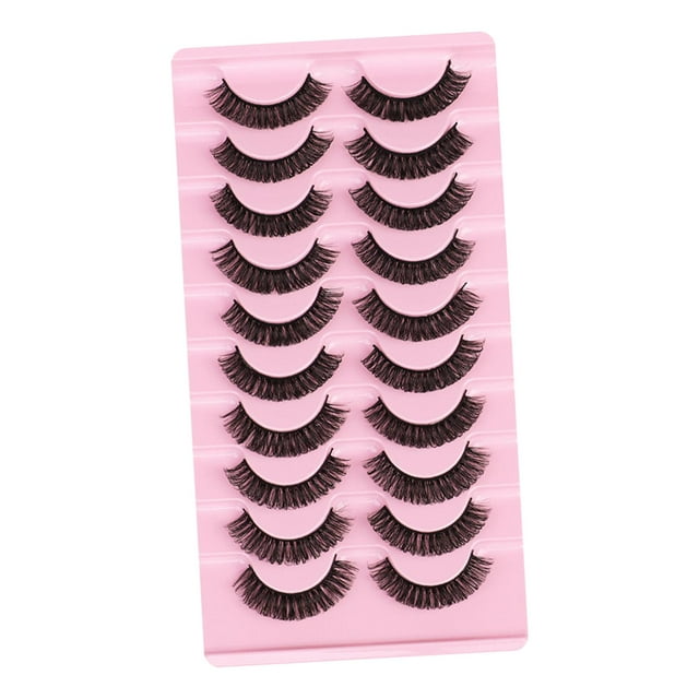 10 pares de pestañas rusas pestañas accesorios efecto esponjoso D jinwen Kits de pestañas postizas