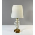 thumbnail image 3 of Brass Glass Urn Table Lamp- White Shade, 3 of 5