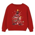 thumbnail image 2 of Kiijoy Teen Boys Christmas Sweatshirt Graphic Long Sleeved Crewneck Pullover Top For Kids, 2 of 3