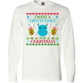 thumbnail image 3 of Inktastic I Want a Hippopotamus for Christmas Cute Ugly Sweater Long Sleeve T-Shirt, 3 of 5