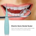 thumbnail image 2 of Limpiador dental eléctrico sónico para remover sarro y manchas, recargable USB, 5 velocidades ajustables, diseño impermeable IPX6, color azul., 2 of 6