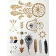 thumbnail image 4 of 10 Sheets Modern Boho Metallic Tattoos Flash Gold/Silver Ultimate Collection, 4 of 4
