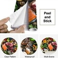 thumbnail image 4 of Peel and Stick Wallpaper Canvas Food backgrounds table filled large variety food Modern Art Wall Mural Decor Self Adhesive and Removable 69in x 98in, 4 of 8