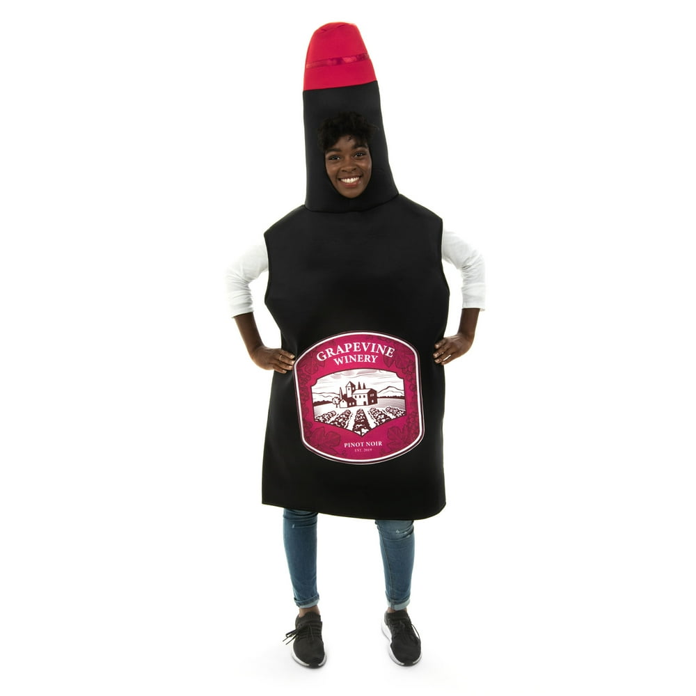 Sweet Red Wine Bottle Costume Funny Adult Beverage Halloween Costumes