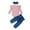 Pink, variant on XBASW Baby Girls Clothes Outfit Newborn Girls Solid Color Romper Top + Infant Jeans Pants Bow Headband Spring Fall 3PCS Set 0-24 Months