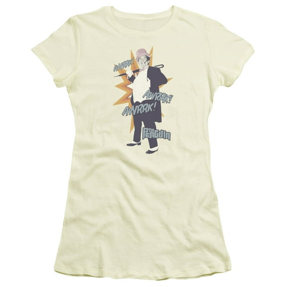 Batman Classic Tv - Penguin - Juniors Teen Girls Cap Sleeve Shirt - Large