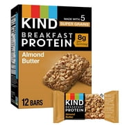 KIND Breakfast, Healthy Snack Bar, Almond Butter, Gluten Free Breakfast Bars, 8g Protein, 1.76 OZ Packs (6 Count)