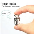 thumbnail image 3 of 20 Pcs Spring Cord Lock Plastic Cord Fastener Single Hole Toggle Stoppers Slider Silver Tone, 3 of 7