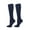 Navy Blue, variant on Nylon Graduated Compression Socks， 3 Pairs Knee High Stockings 10-20mmHg for Men & Women Best Support for Athletic Running Cycling