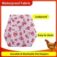 thumbnail image 5 of 3 Pcs Pet Duck Chicken Diapers, Washable Chicken Diapers for Hens,Stylish Duck Diapers for Real Ducks,Reusable Poultry Nappy Clothes with Waterproof Inner Layer for Geese Hen, 5 of 6