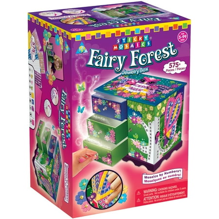 - Sticky Mosaics Kit-Fairy Forest Jewelry Box