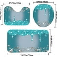 thumbnail image 7 of 4PCS Bling Diamond Shower Curtain Set with Non-Slip Rugs Toilet Lid Cover and Bath Mat Shower Curtain with 12 Hooks Bathroom Sets with Shower Curtain and Rugs and Accessories, 7 of 7