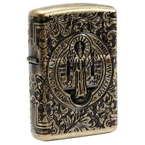 Zippo St. Benedict Design Pocket Lighter w/ Box