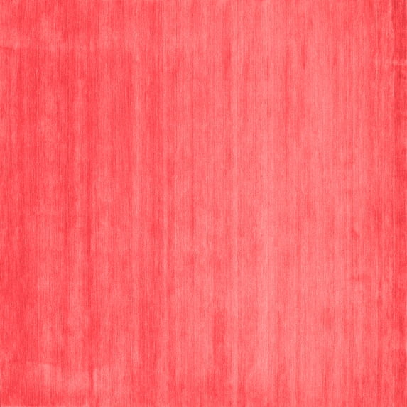 Ahgly Company Indoor Square Abstract Red Contemporary Area Rugs, 8' Square