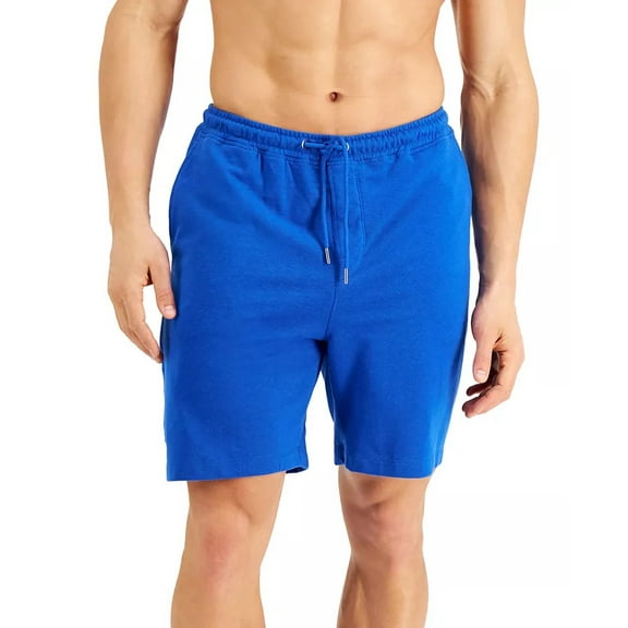 Alfani Men’s Moisture-Wicking Pajama Shorts, Blue, Medium