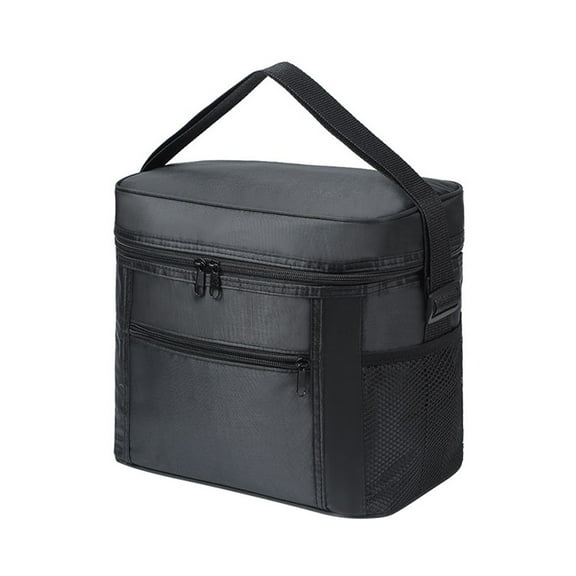 Oxford Cloth Insulation Bag Portable Outdoor Lunch Carrying Totebag Camping Coolers 2 Pc