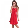 thumbnail image 2 of Sleeveless Nightgown V Neck Sleepwear Soft Pajama Dress Short Nightdress for Women Chemise Short Nightwear, 2 of 4