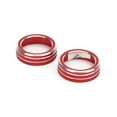 thumbnail image 3 of AC Switch Knob Trims, Aluminium Alloy Red Gloss Climate Controller Knob Cover  For Car, 3 of 8