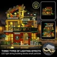 thumbnail image 3 of Remocguys Coffee Shop Building Sets Compatible with Lego Cafe Street View 3in1 With Light for Adults 14+ 875PCS, 3 of 7