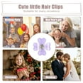 thumbnail image 7 of Unique Bargains 20 Pcs Small Flower Hair Clips Mini Flower Hair Clips for Girls Rhinestone Mini Flower Hairpin Purple, 7 of 7