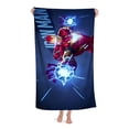 thumbnail image 3 of Iron Man Toalla de playa de secado rápido con diseño temático, regalo para mujeres y niñas, ideal para cumpleaños, fans, amantes de la música, uso en la playa o al aire libre, 78 × 150 cm, 3 of 6