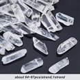 thumbnail image 4 of 64-67Pcs Crystal Quartz Points Beads Natural Bullet Shape Quartz Crystal Beads Strand White Clear Quartz Crystal Beads for Jewelry Making - 16 inch Strand, 4 of 9