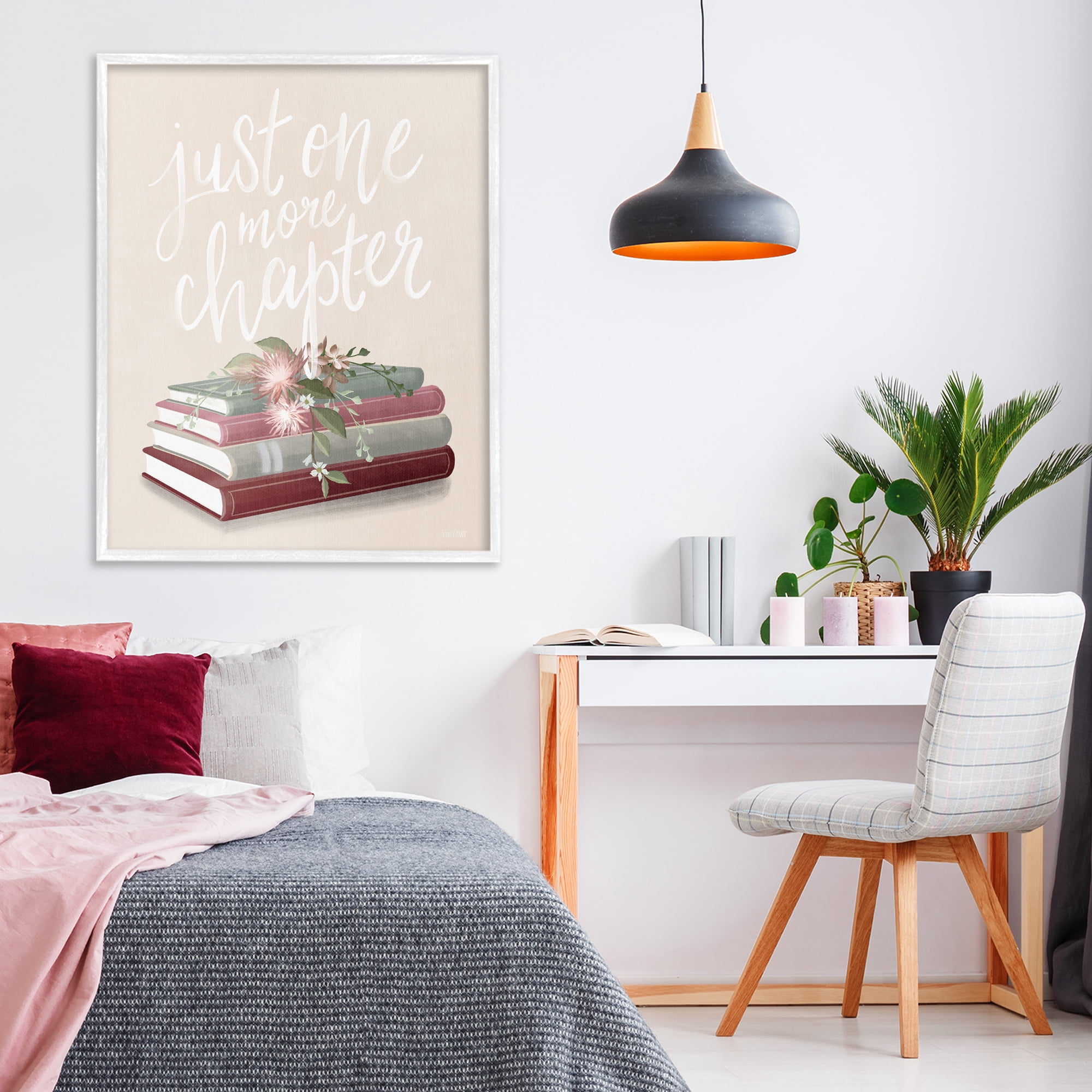 Stupell Industries One More Chapter on Beige White Framed Giclee Art, design by House Fenway