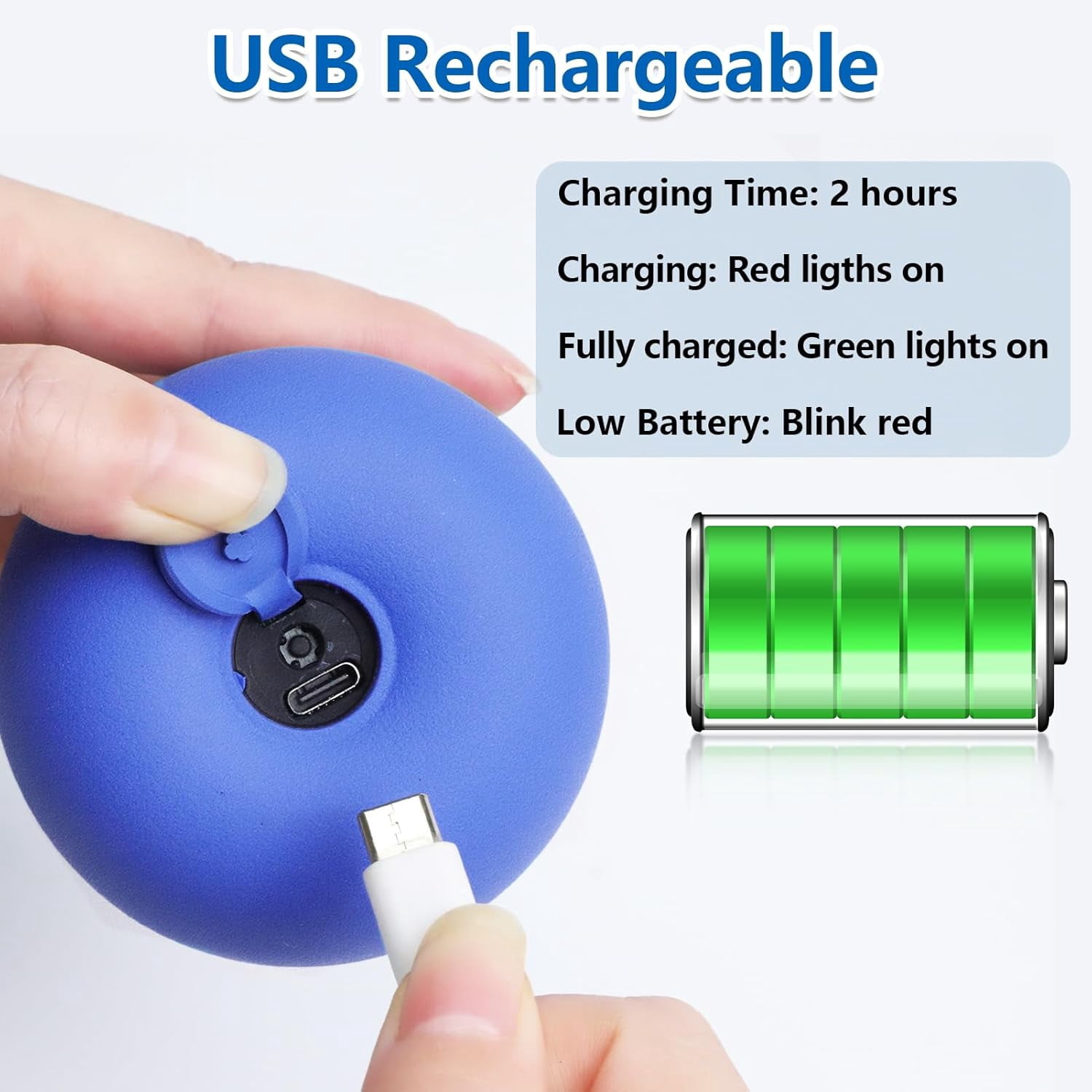 Interactive Dog Toys Touch Activated Bouncing & Jumping Dog Ball with Rope, Squeaky Doggie Toys