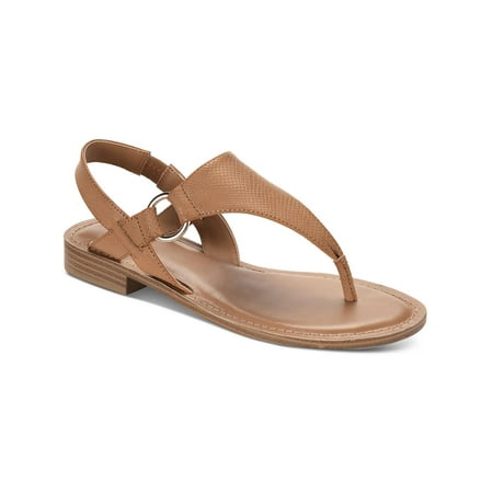 Style & Co. Womens Blairee Faux Leather Casual Thong Sandals