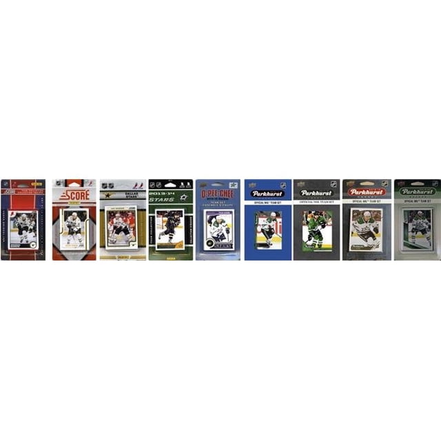 C&I Collectables STARS919TS NHL Dallas Stars 9 Different Licensed Trading Card Team Set