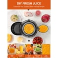 thumbnail image 4 of Juicer Machine, Centrifugal Extractor, Max Power 800W, 3" Wide Feed Chute for Fruit Vegetable, Juice Maker with 3-Speed Setting, High Yield, Easy to Clean, Stainless Steel, BPA Free, 4 of 5