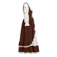 thumbnail image 5 of Renaissance Costume Women Halloween Medieval Pirate Dress Party and Casual Daily Coffee XL, 5 of 6