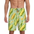thumbnail image 2 of Picia Fresh Sweet Corn Pajama Shorts for Men, Men's Pajama Bottoms, Sleepwear,Short Pajama Pants-3X-Large, 2 of 9
