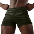 thumbnail image 4 of Chiccall Stretch Corduroy Shorts for Men Casual Beach Button Zipper Shorts with Pockets Army Green XL, 4 of 5
