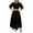 A-Black779, variant on Women's Lace Two Piece Sets Short Sleeve Date Party Matching Suits