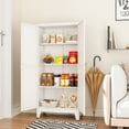 thumbnail image 2 of Erosoei Contemporary Metal Storage Cabinet with 2 Doors and 3 Adjustable Shelves, 47.3"H, 2 of 6