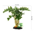 thumbnail image 2 of SHOWERORO Aquarium Artificial Plastic Plants Large Leaf For Freshwater And Saltwater Environments 1Set, 2 of 6