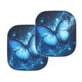 thumbnail image 2 of Binienty Blue Butterfly Windshield Sun Shade for Truck SUV Car Easy to Install Heat and UV Rays That Keeps Vehicle Cool Removable Automotive Accessories Universal Car Accessories Decoration, 2 of 5