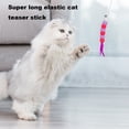 thumbnail image 3 of Visland Cat Teaser Toy Retractable Rope Cat Stick Teasing Wand with Bells Elastic Cord Kittens Chew-Proof Teaser Stick, 3 of 8