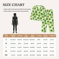 thumbnail image 4 of Balery Green Kiwi Conjunto de Pijama con Estampado para Mujer, Conjunto de Dos Piezas con Manga Larga, Ropa de Dormir Suave con Bolsillos, Pijamas Cómodos-XX-Large, 4 of 7
