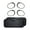 Black, variant on Waloo 2-Pack Pocket-Stick Slim Reading Glasses with Storage Cases - Black (+3.00)