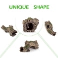 thumbnail image 4 of hygger Aquarium Ornament Poly Resin Wood Trunk Log, Driftwood Fish Tank Decoration, Hideout Caves for Betta, 4 of 8