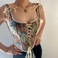 thumbnail image 4 of LSLJS Bustier Vintage à Lacets Style Renaissance pour Femme Corset Cosplay Costume Corsage Paysan Réversible, 4 of 9