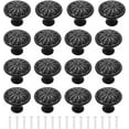 thumbnail image 1 of 16Pcs Black Cabinet Door Handle, Round Drawer Knobs, Single Hole Cupboard Handle, 1 of 5