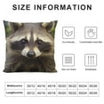 thumbnail image 5 of COMIO  Decorative Throw Pillow Covers Square Pillow Covers for Sofa Double Sided Pillow Covers Cub Raccoon Pillow Cases for Living Room Super Soft Decorative Cushion Cover, 5 of 5